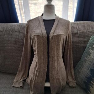Elegant Brown Cardigan Sweater